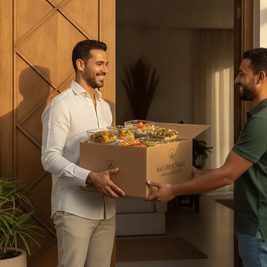 Réception d'une box repas premium